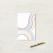 Geconstrueerde regenboog - Verticaal Post-it® Notes (Op bureau)