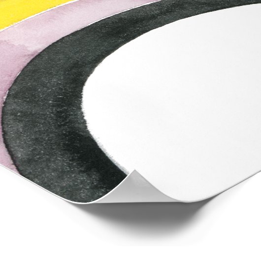 Geconstrueerde regenboog - Verticaal Poster (Hoek)