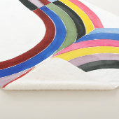 Geconstrueerde regenboog - Verticaal Sherpa Deken (3/4)