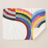 Geconstrueerde regenboog - Verticaal Sherpa Deken (Voorkant (horizontaal))