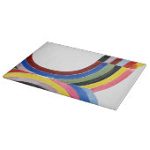 Geconstrueerde regenboog - Verticaal Snijplank (Hoek)