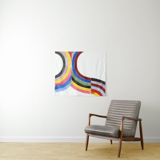 Geconstrueerde regenboog - Verticaal Wandkleed (In Situ (horizontaal))