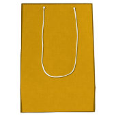 Gecontextureerd donkergoud medium cadeauzakje (Achterkant)