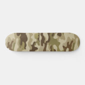 Gecontextureerde Groene Camo Persoonlijk Skateboard (Horizontaal)
