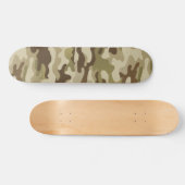 Gecontextureerde Groene Camo Persoonlijk Skateboard (Horizontaal)