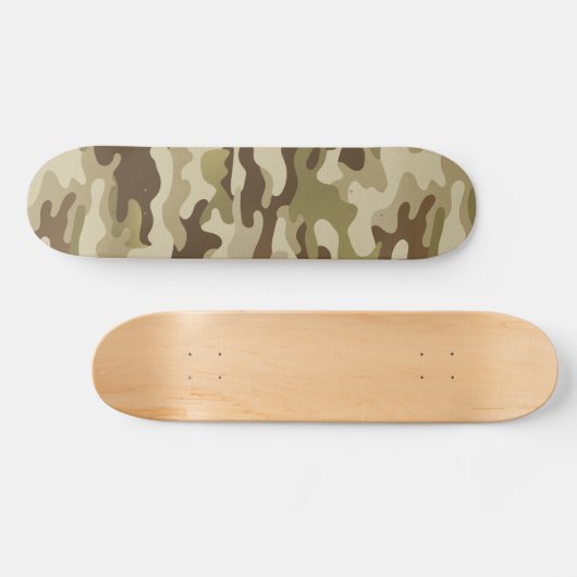 Gecontextureerde Groene Camo Persoonlijk Skateboard (Horizontaal)