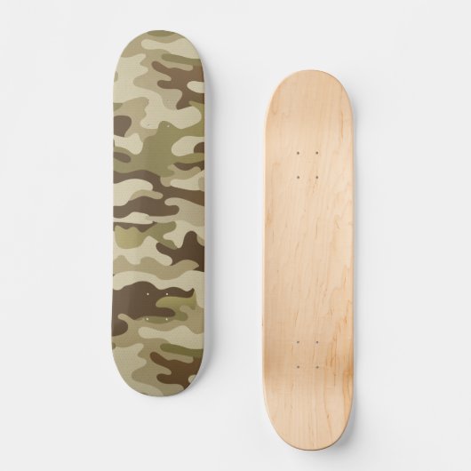 Gecontextureerde Groene Camo Persoonlijk Skateboard (Voorkant)