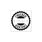 Gecontroleerd, accountant, klein bedrijf rubberstempel (Afrduk)