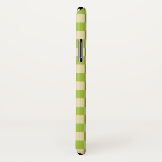 Gecontroleerd Apple Green en Beige Case-Mate iPhone Case (Achterkant / rechts)