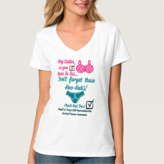 Gecontroleerd! Bewustmaking van vrouw kanker! 2 T-shirt