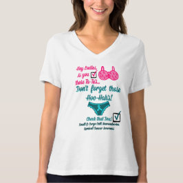 Gecontroleerd! Bewustmaking van vrouw kanker! 2 T-shirt