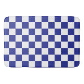Gecontroleerd blauw en wit badmat (Voorkant)