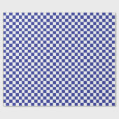 Gecontroleerd blauw en wit cadeaupapier (Vlak)
