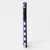 Gecontroleerd blauw en wit Case-Mate iPhone case (Achterkant/links)