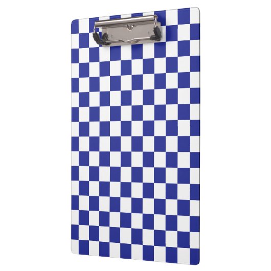 Gecontroleerd blauw en wit klembord (Links)