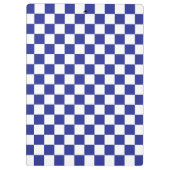 Gecontroleerd blauw en wit klembord (Achterkant)