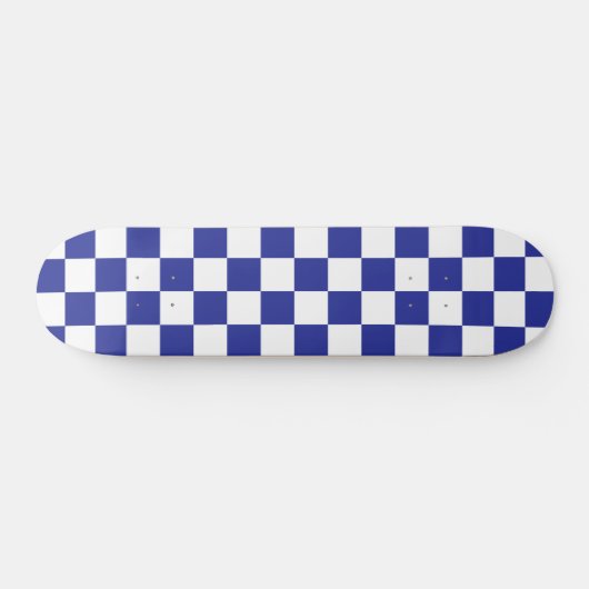 Gecontroleerd blauw en wit persoonlijk skateboard (Horizontaal)
