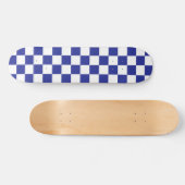 Gecontroleerd blauw en wit persoonlijk skateboard (Horizontaal)