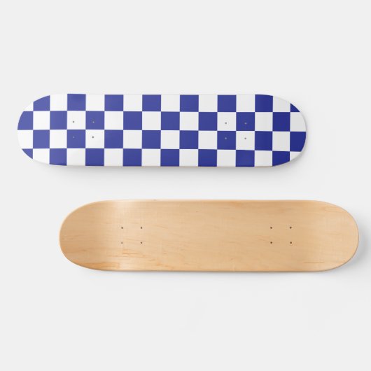Gecontroleerd blauw en wit persoonlijk skateboard (Horizontaal)