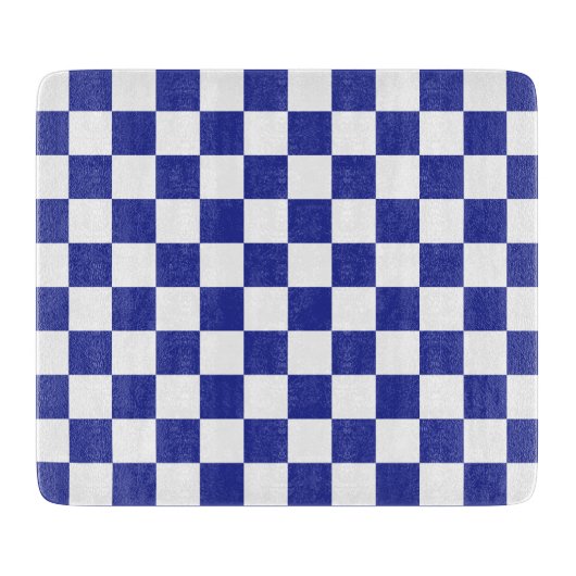 Gecontroleerd blauw en wit snijplank (Voorkant)