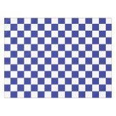 Gecontroleerd blauw en wit tafelkleed (Voorkant (Horizontaal))