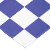 Gecontroleerd blauw en wit tafelkleed (Gekanteld)
