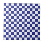 Gecontroleerd blauw en wit tegeltje (Voorkant)