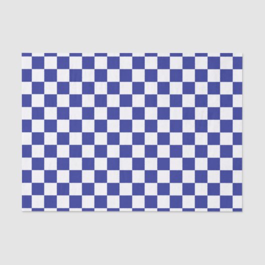 Gecontroleerd blauw en wit tissuepapier (Voorkant)