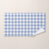 Gecontroleerd Blauw Gingham Classic patroon Bad Handdoek (Handdoek)