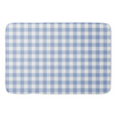 Gecontroleerd Blauw Gingham Classic patroon Badmat (Voorkant)