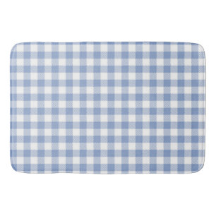 Gecontroleerd Blauw Gingham Classic patroon Badmat