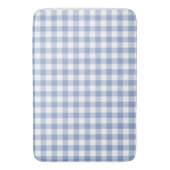 Gecontroleerd Blauw Gingham Classic patroon Badmat (Voorkant Verticaal)