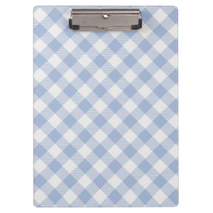 Gecontroleerd Blauw Gingham Classic patroon Klembord