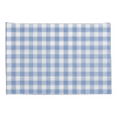 Gecontroleerd Blauw Gingham Classic patroon Kussensloop (Achterkant-Rechts)