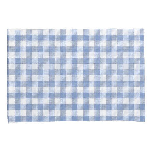 Gecontroleerd Blauw Gingham Classic patroon Kussensloop (Voorkant-Rechts)
