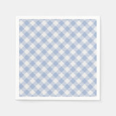 Gecontroleerd Blauw Gingham Classic patroon Servetten (Voorkant)