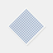 Gecontroleerd Blauw Gingham Classic patroon Servetten (Hoek)