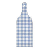Gecontroleerd Blauw Gingham Classic patroon Snijplank (Voorkant)
