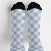 Gecontroleerd Blauw Gingham Classic patroon Sokken (Top)