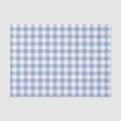 Gecontroleerd Blauw Gingham Classic patroon Tissuepapier (Voorkant)