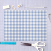 Gecontroleerd Blauw Gingham Classic patroon Tissuepapier (Craft)