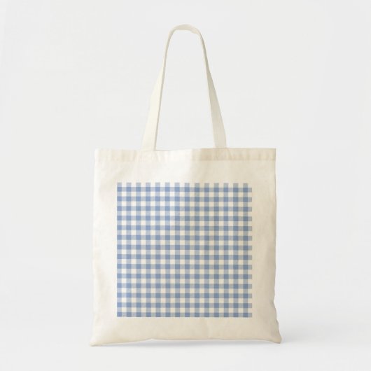 Gecontroleerd Blauw Gingham Classic patroon Tote Bag (Voorkant)