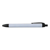 Gecontroleerd Blauw Gingham Classic patroon Zwarte Inkt Pen (Bovenkant)