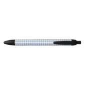 Gecontroleerd Blauw Gingham Classic patroon Zwarte Inkt Pen (Achterkant)