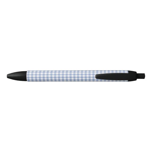 Gecontroleerd Blauw Gingham Classic patroon Zwarte Inkt Pen (Achterkant)