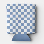 Gecontroleerd blauw/grijs en wit blikjeskoeler (Achterkant)