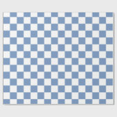 Gecontroleerd blauw/grijs en wit cadeaupapier (Vlak)