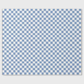 Gecontroleerd blauw/grijs en wit cadeaupapier (Vlak)