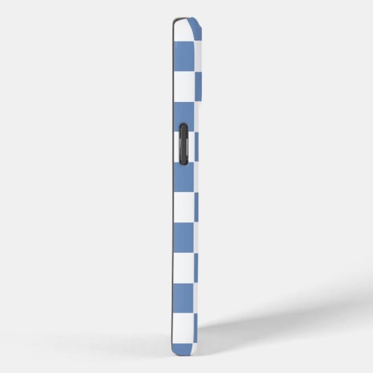 Gecontroleerd blauw/grijs en wit Case-Mate iPhone case (Achterkant / Rechts)