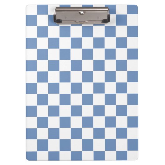 Gecontroleerd blauw/grijs en wit klembord (Voorkant)